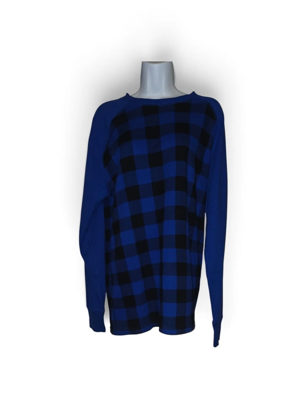 Polo by Ralph Lauren Blue and Black Plaid Crewneck Sweater